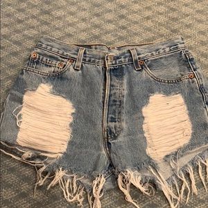 LF furst of a kind denim shorts